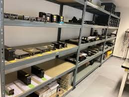 Aviation spare parts shelving